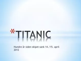 titanic