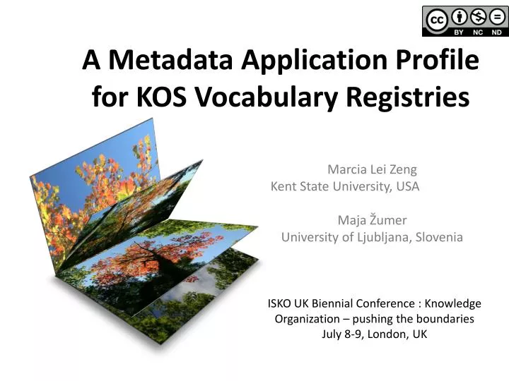 a metadata application profile for kos vocabulary registries