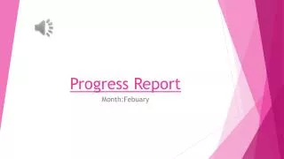 Progress Report