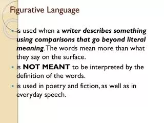 Figurative Language