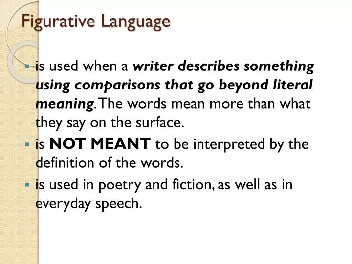 figurative language