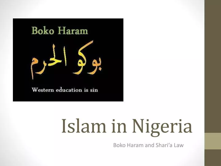 islam in nigeria