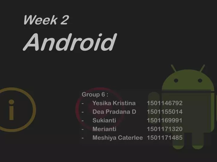 week 2 android