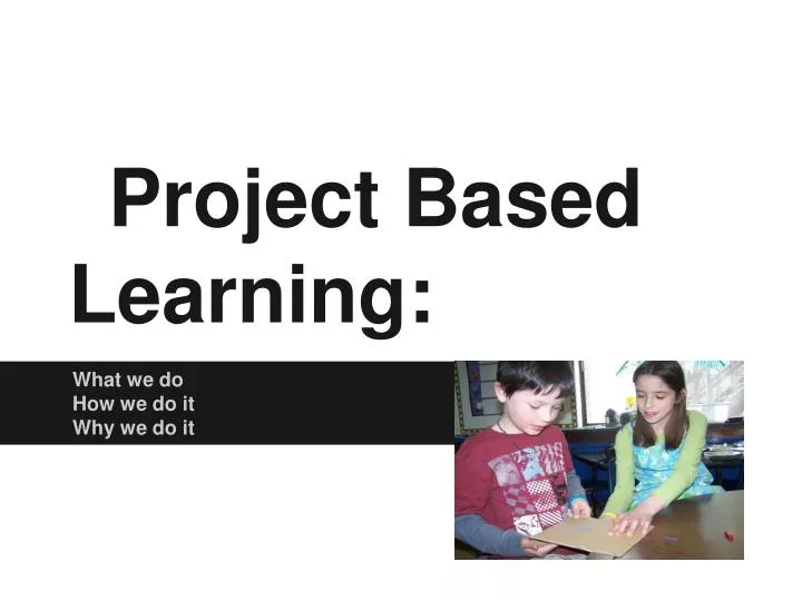 project based learning