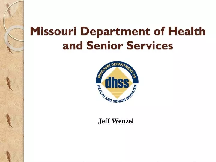 missouri department of health and senior services