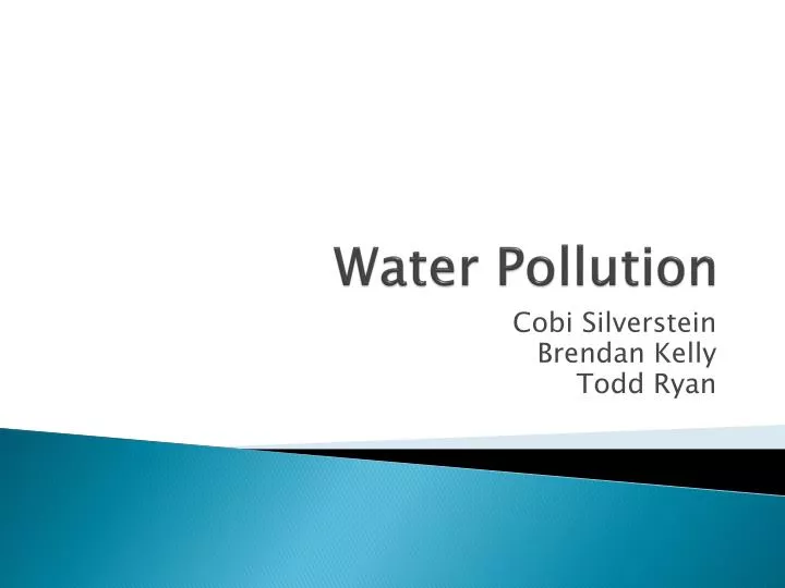 water pollution