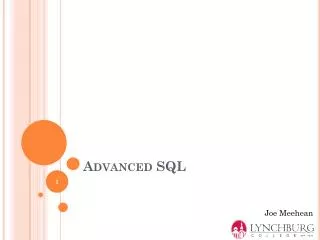 Advanced SQL