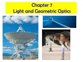 Chapter 7 Light and Geometric Optics