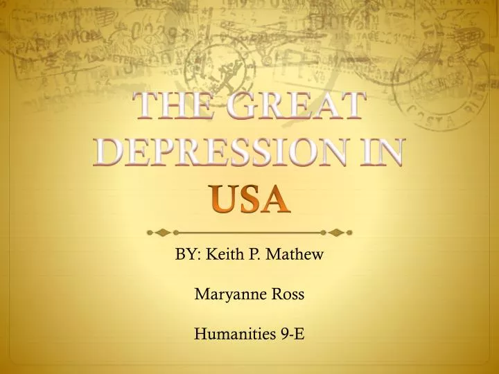 the great depression in usa
