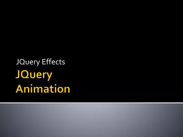 jquery effects