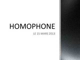 homophone