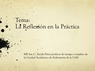 tema la reflexi n en la pr ctica
