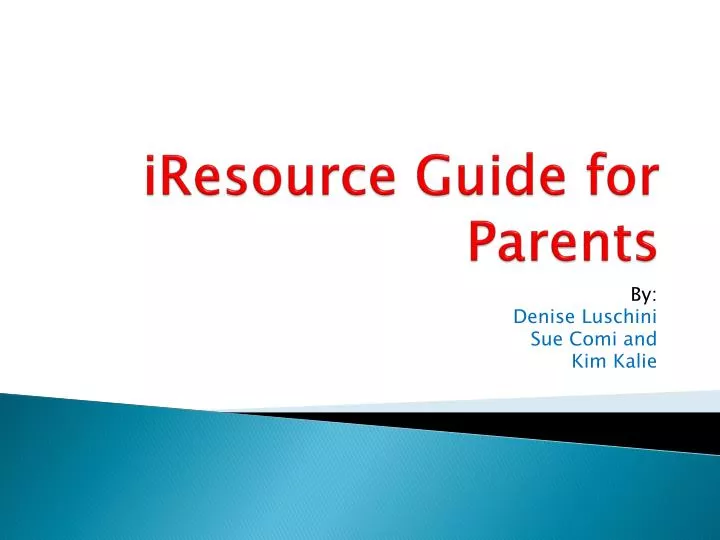 iresource guide for parents