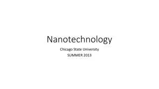 nanotechnology