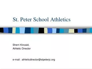 St. Peter School Athletics