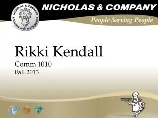 Rikki Kendall Comm 1010 Fall 2013