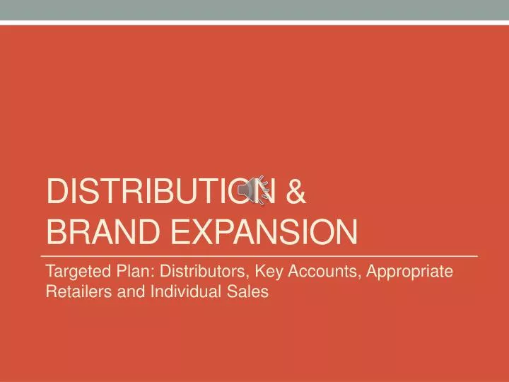 distribution brand expansion