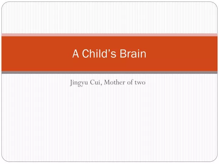 a child s brain