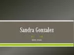 Sandra Gonzalez - slide 1
