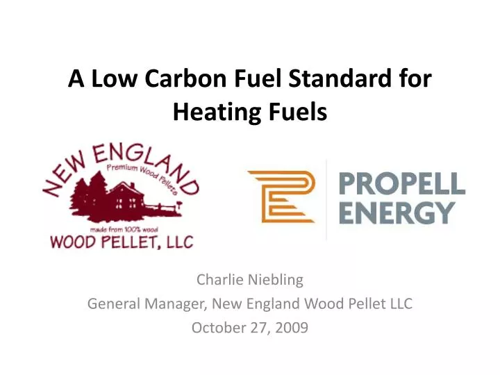 a low carbon fuel standard for heating fuels
