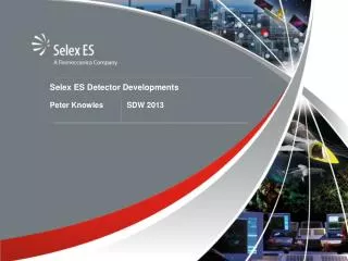 Selex ES Detector Developments