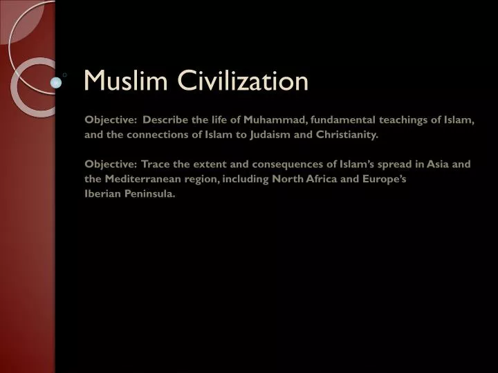 muslim civilization