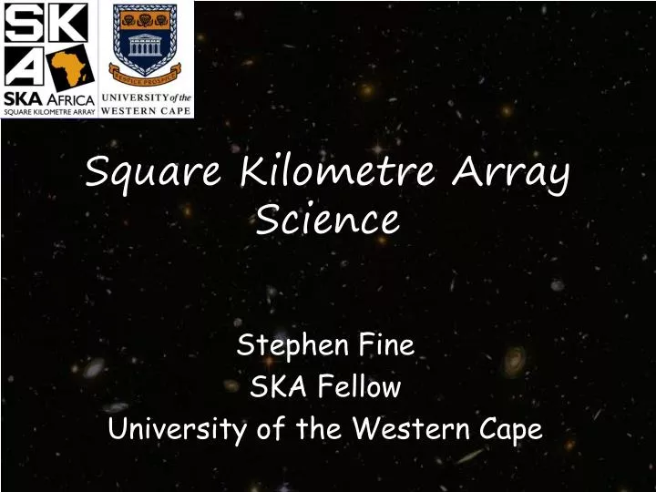 square kilometre array science
