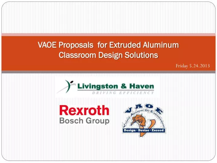 vaoe proposals for extruded aluminum classroom design solutions