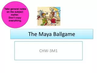 The Maya Ballgame