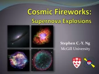 Cosmic Fireworks: Supernova Explosions