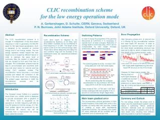 Recombination Scheme