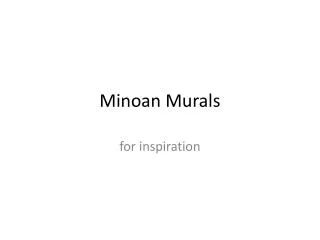 Minoan Murals