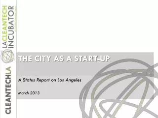 The City as a Start-up