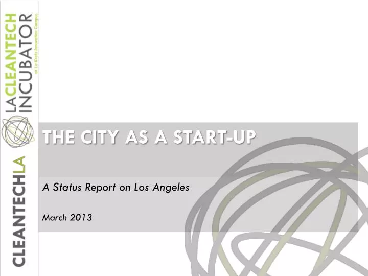 the city as a start up