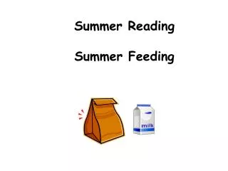 Summer Reading Summer Feeding
