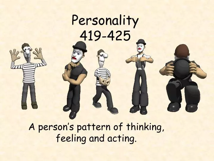 personality 419 425