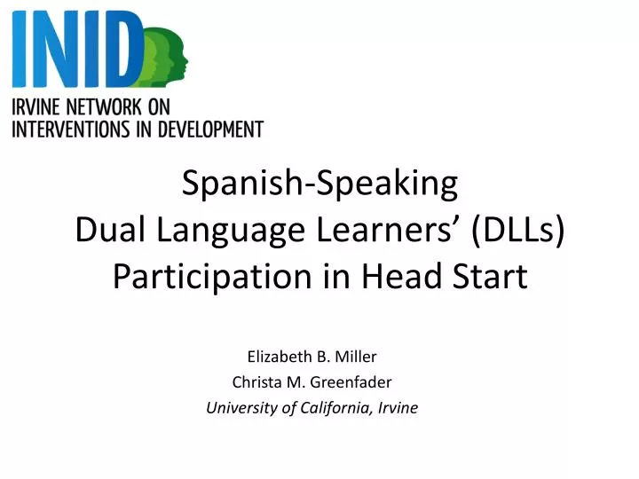 spanish speaking dual language learners dlls participation in head start