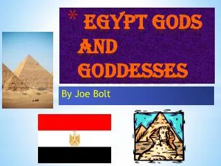 Egypt Gods and Goddesses