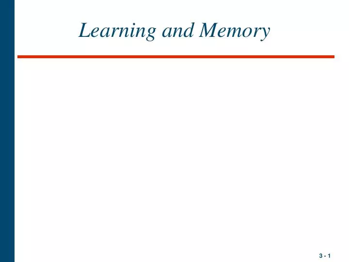 learning and memory