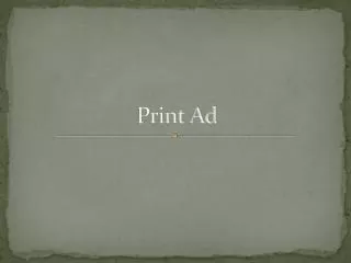 print ad