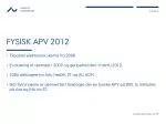 FYSISK APV 2012 - slide 1