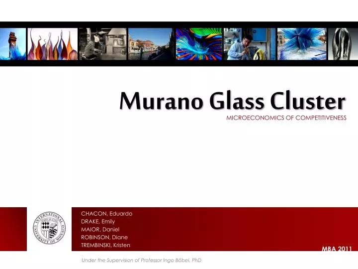 murano glass cluster