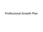 Professional Growth Plan - slide 1
