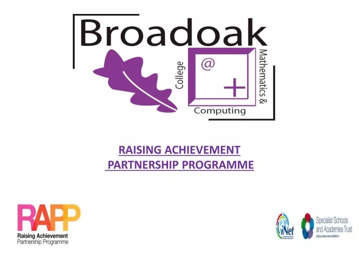 raising achievement partnership programme