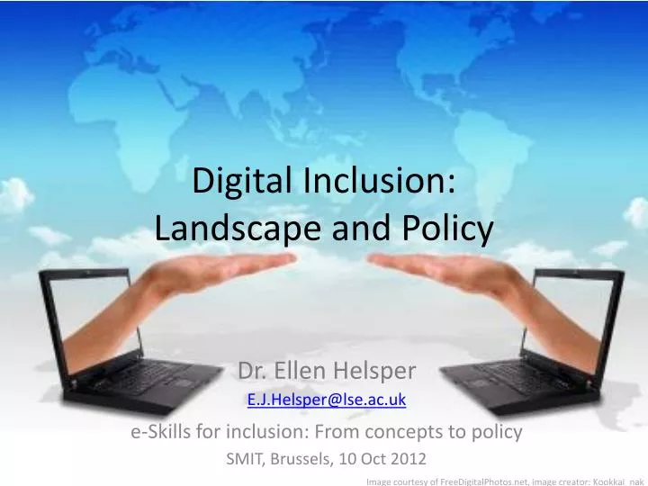 digital inclusion landscape and policy