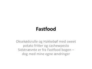 fastfood