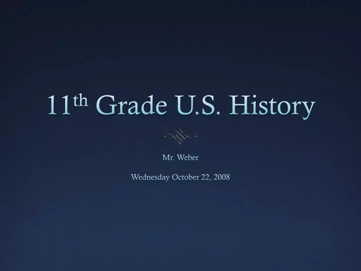 11 th grade u s history