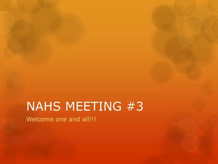 nahs meeting 3