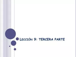 lecci n 9 tercera parte