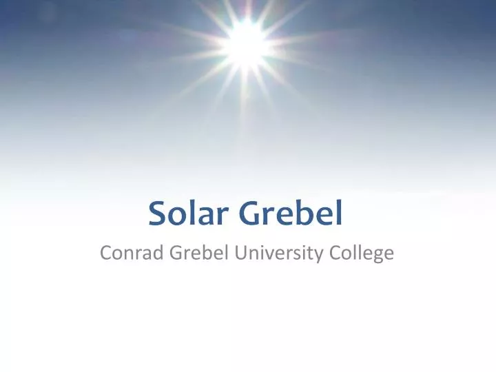 solar grebel